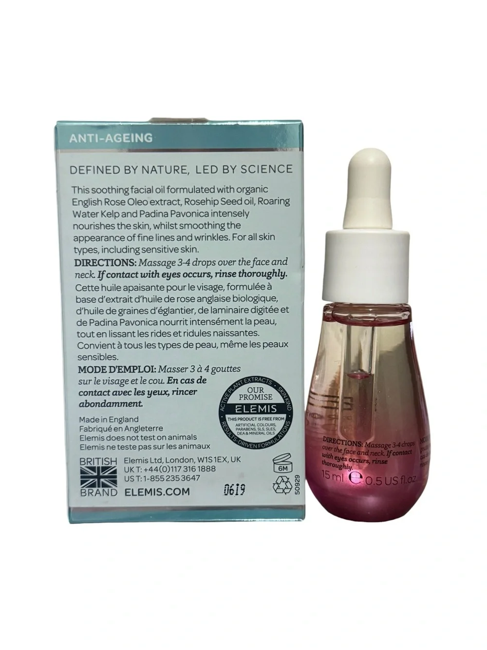 Elemis Pro-Collagen Rose Facial Oil 15mL / 0.5 Fl Oz Anti-Ageing NEW In Box